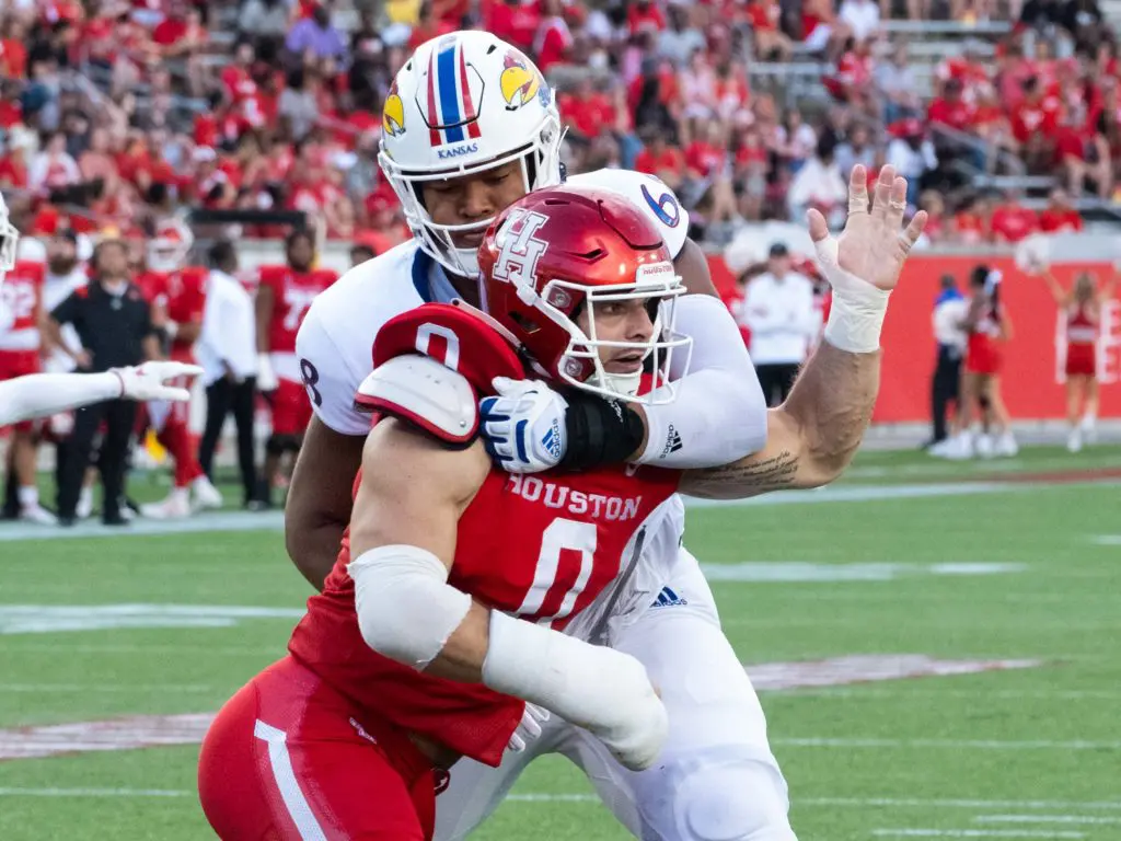 Teams are paying more and more attention to UH pass rusher Derek Parish. (Photo by F. Carter Smith)