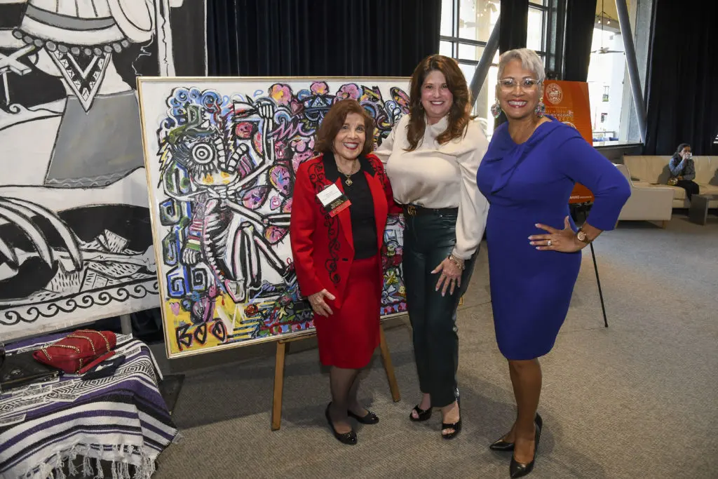 Helen Cavazos, Dr. Adriana Tamez, Ivette Mayo at the Mayor's Hispanic Heritage Awards event. (Photo by Vicki Pink)