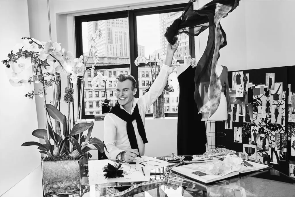 Ken Downing in his new office at Halston in NYC. (portrait by Enrique Figueroa Studio)