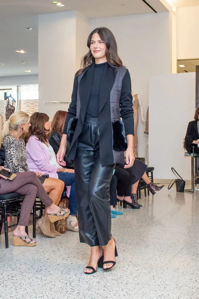 Kobi Halperin designs on the catwalk at Tootsies where the designer had the ladies swooning.  (Photo by Jacob Power)