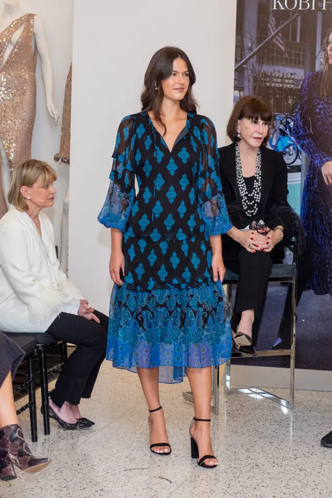 Kobi Halperin's fall fashions on the catwalk at Tootsies where the designer made a personal appearance. (Photo by Jacob Power)