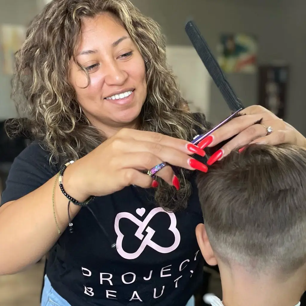 Project Beauty provides self-care services like haircuts and makeovers to women and children at shelters and transition homes in DFW. (Courtesy)