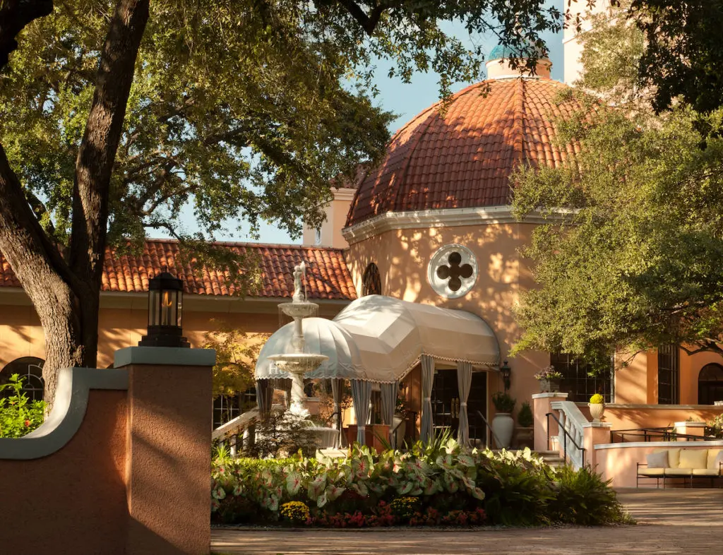 The Rosewood Mansion on Turtle Creek, a landmark Dallas hotel. 