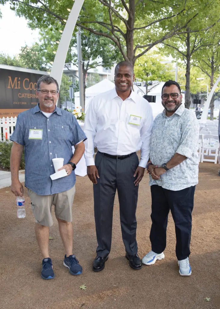 Michael Gaffney, John Jenkins, Arun Agarwal (Photo by Tamytha Cameron)