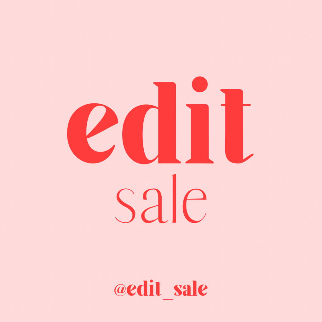 Follow the luxury consignment experts on Instagram at @edit_sale. 
