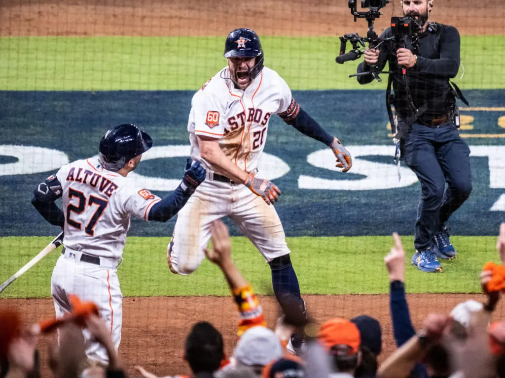 Chas McCormick brings plenty of excitement to everything he does. Including hitting a home run. And of course, The Chas Chomp. (Photo by F. Carter Smith)