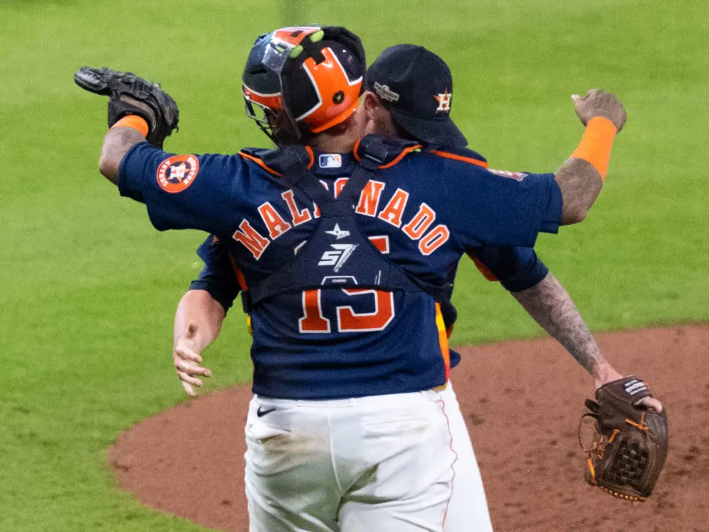 Catcher Martin Maldonado seems to make every pitcher better and more comfortable. (Photo by F. Carter Smith)