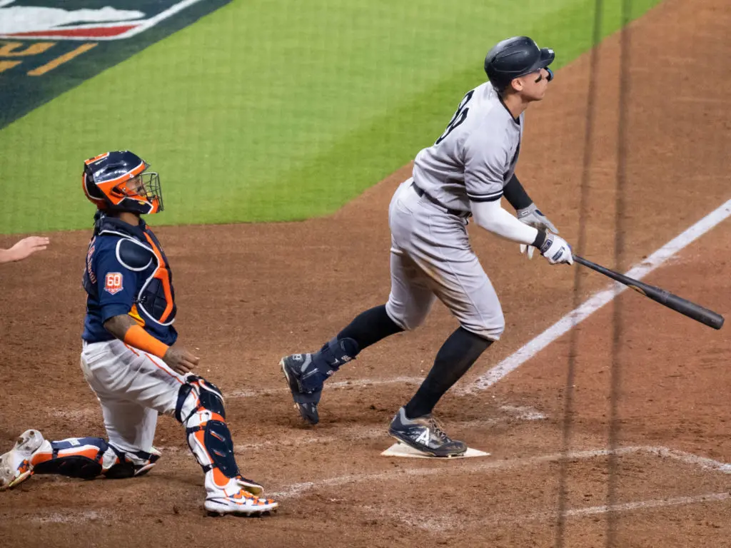 Yankees star Aaron Judge just can't get going against the Astros. (Photo by F. Carter Smith)
