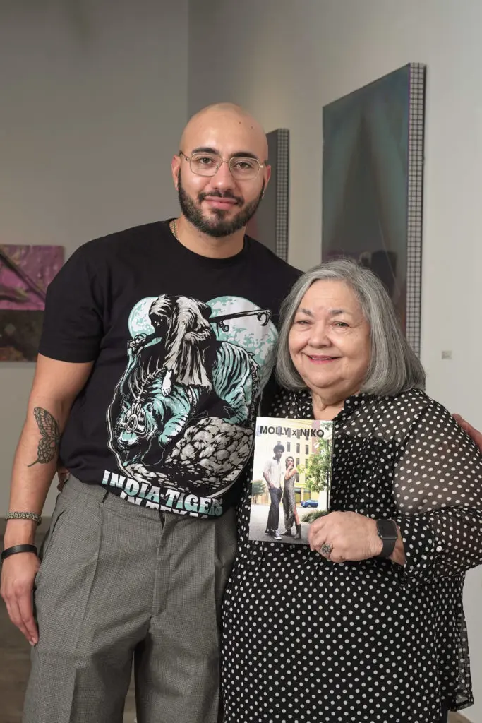 Brandon Kafarela with his grandmother, Molly Kafarela, whom the brand is partly named after. (Photo by Alexander Le'jo)