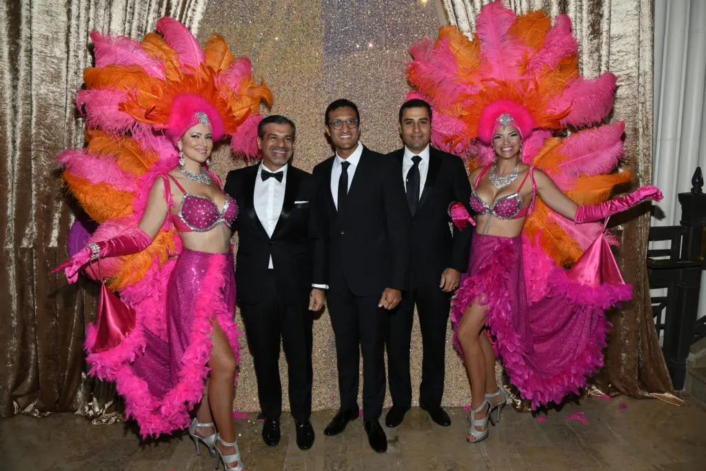Akbar Mohamed, Fawad Khan, Frank Atta at the Children's Museum Houston Viva Las Vegas gala. (Photo by Alexander's Fine Portrait Design)