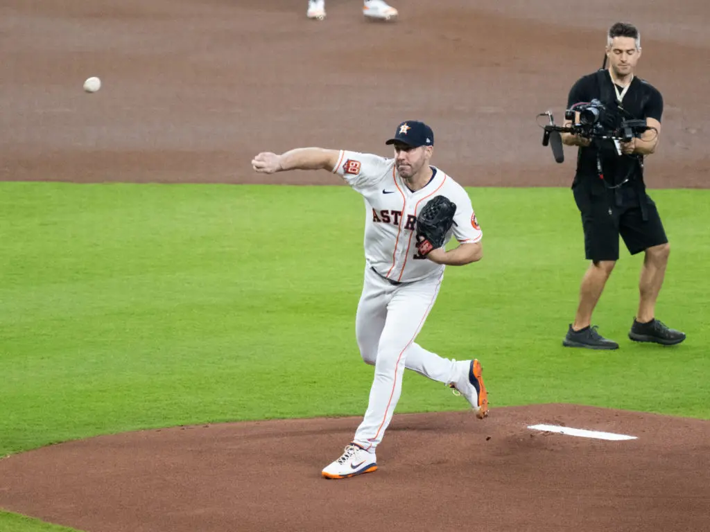 Houston Astros ace Justin Verlander is also in the spotlight. (Photo by F. Carter Smith)