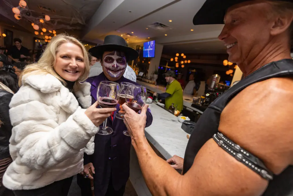 Cheers to the wild and wooly Brasserie 19 11th annual Halloween party. (Photo by Andrew Hemingway)