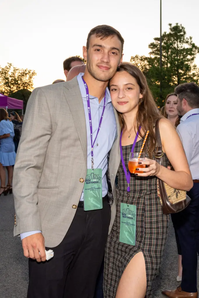 Daniel Prasca-Chamorro & Marina Barron at the Iron Bartender 2022 competition benefitting The Periwinkle Foundation. (Photo by Larry Geiger)