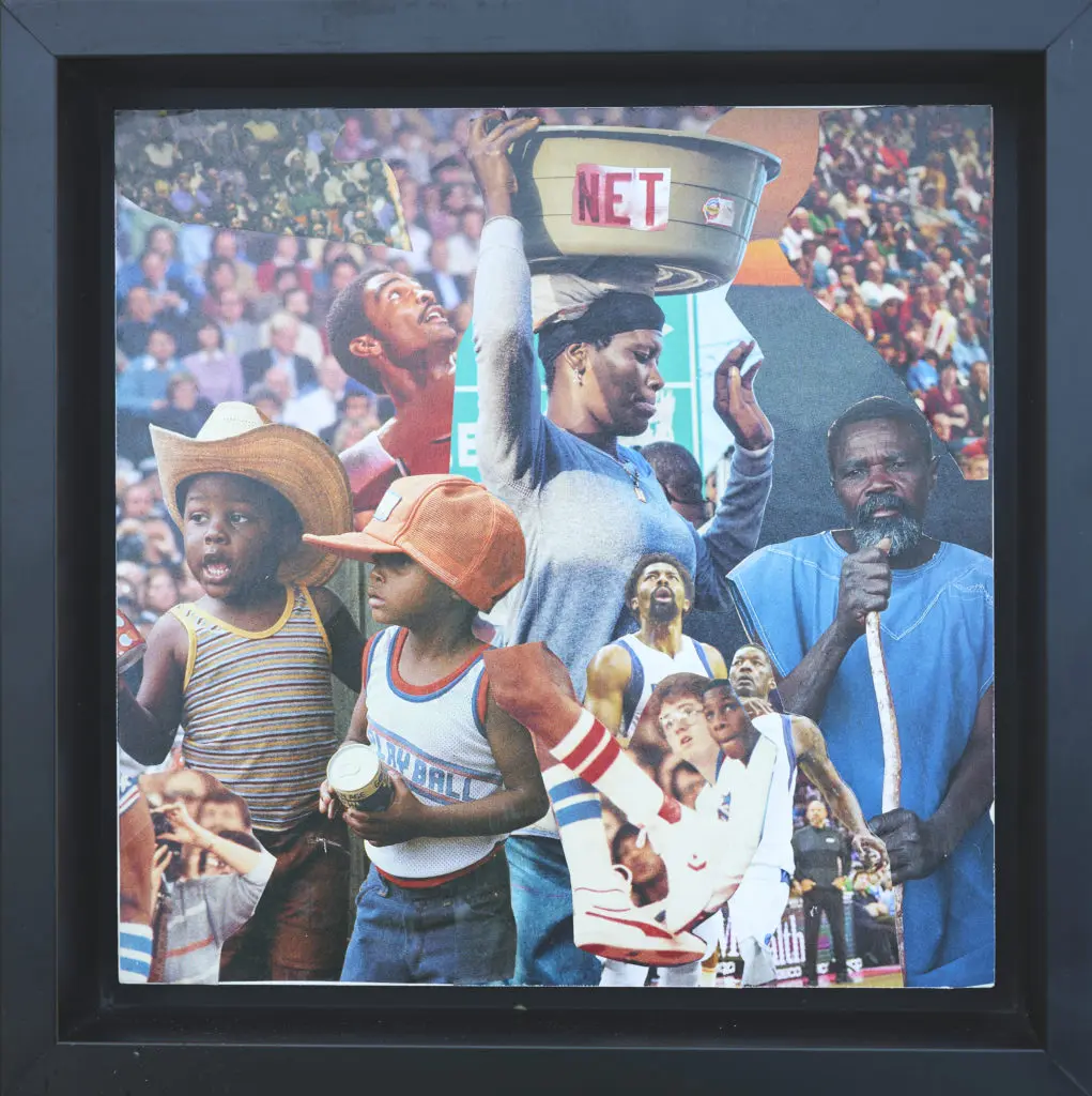 One of the collectible artworks in Art League Houston's 74th Gala silent auction: Tay Butler's "RE-Migrant III (#3)," 2022. (Image courtesy of Art League Houston and the artist)