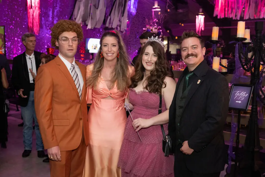 Carter McAdoo, Ana Joy Jackson, Sydney Herring, Klaus Geistert at the SPCA Howl-O-Ween gala (Photo by Jacob Power)