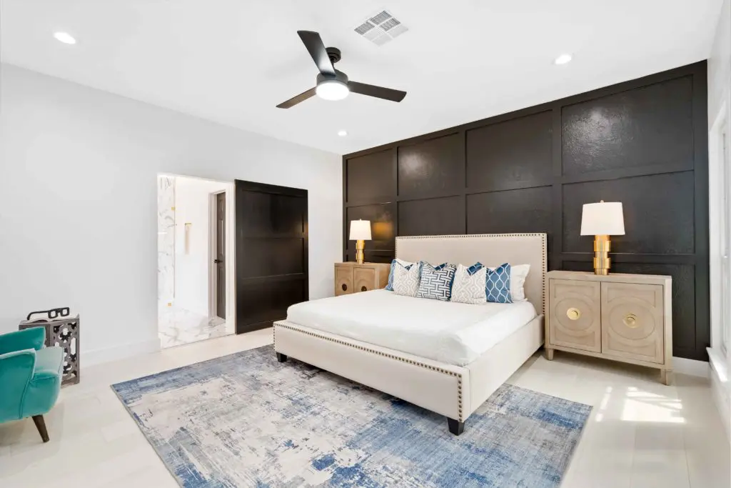 The primary suite is the perfect retreat.