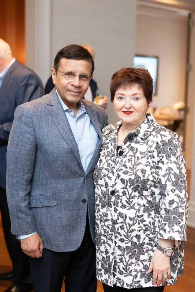 Dror & Helene Zadok at the grand opening of the 1661 Tanglewood luxe sale office in Uptown Park. (Photo by Daniel Ortiz)
