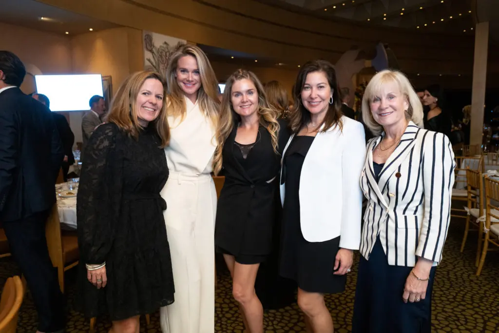 Erin Salisbury, Rebecca Pritchard, Meredith Marshall, Jen Fink, Ann Mcintyre at the 'Honoring Texas Victims' dinner at Tony's  (Photo by Daniel Ortiz)
