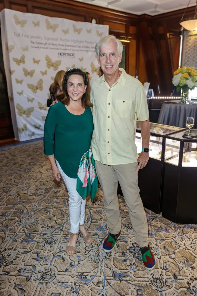 Meg & John Rubin at Heritage Auctions Fall Fine Jewelry Signature Auction Preview (Photo by William Neal)