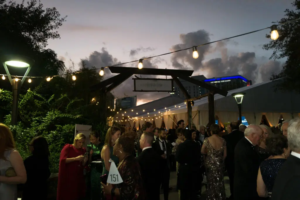A beautiful evening for Houston Zoo's centennial black-tie celebration in the Masihara Pavilion. (Photo by Daniel Ortiz)