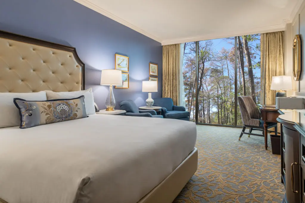 A peek inside the newly renovate room graded the "premier executive  king" at The Houstonian Hotel. (Photo by Courtesy of The Houstonian Hotel, Club and Spa)