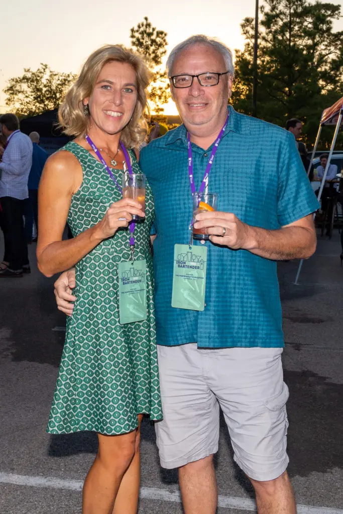 Irina & Vitaly Zaltsgendler at the Iron Bartender 2022 competition benefitting The Periwinkle Foundation. (Photo by Larry Geiger)