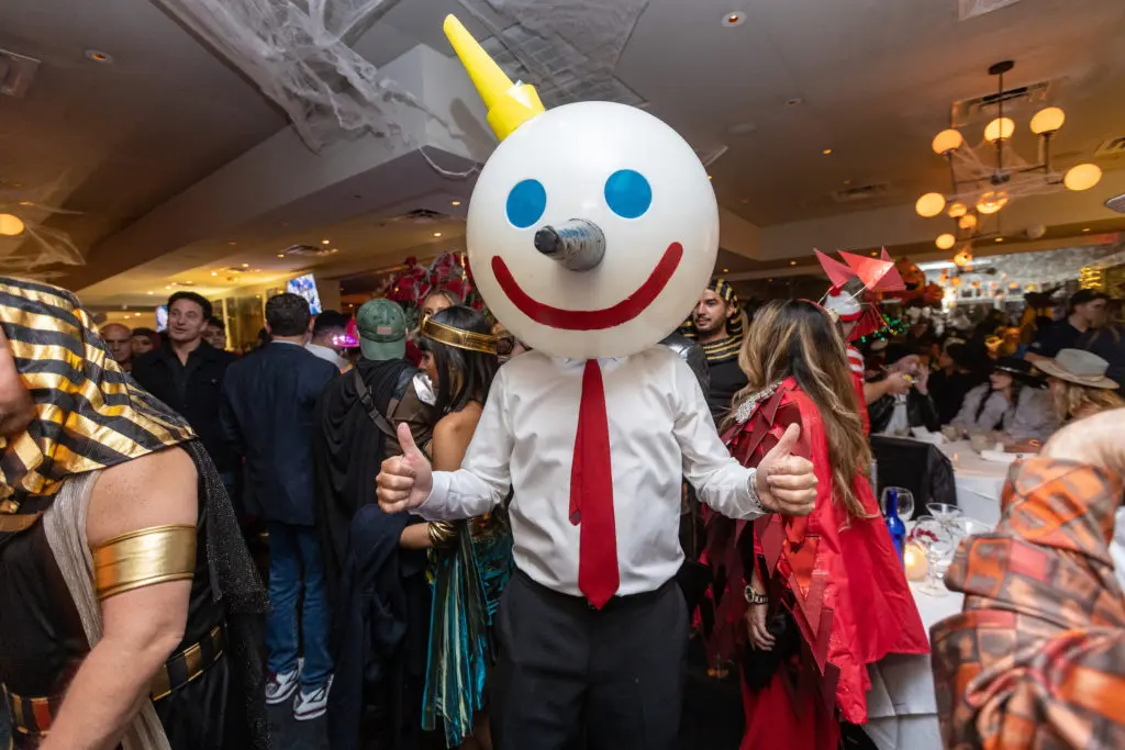 Jack in the Box makes the party scene at the B19 Halloween bash.  (Photo by Andrew Hemingway)