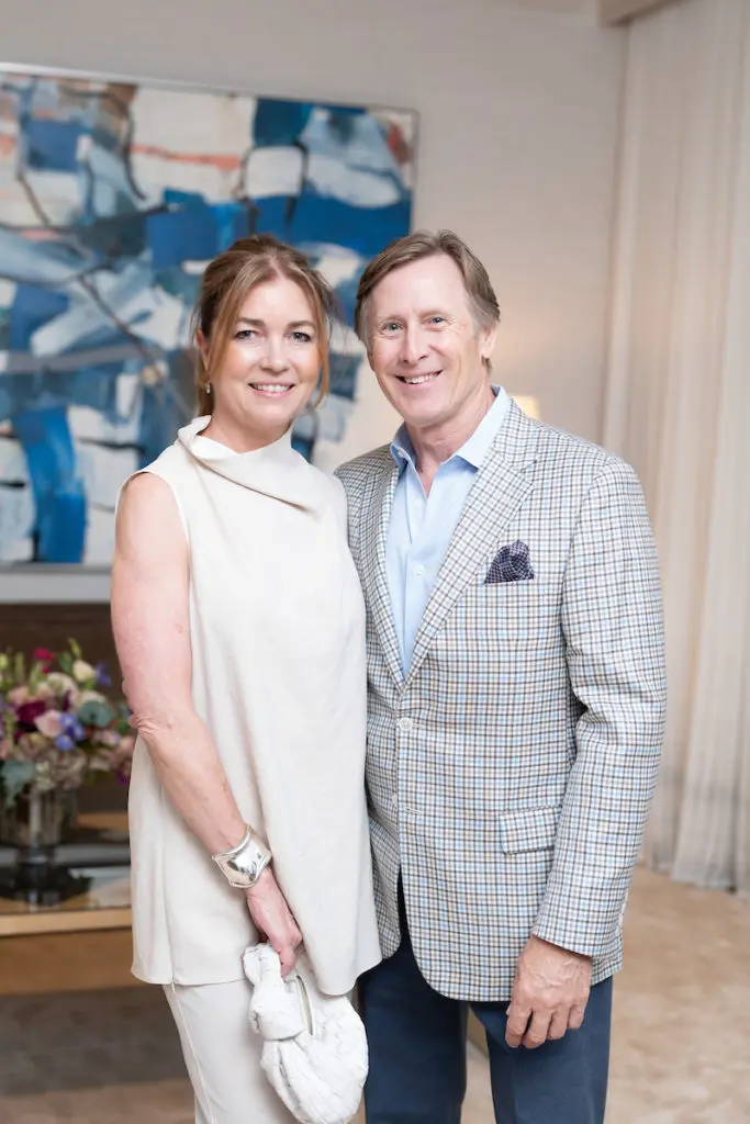 Jane & Joel Wood at the grand opening of the 1661 Tanglewood luxe sale office in Uptown Park. (Photo by Daniel Ortiz)