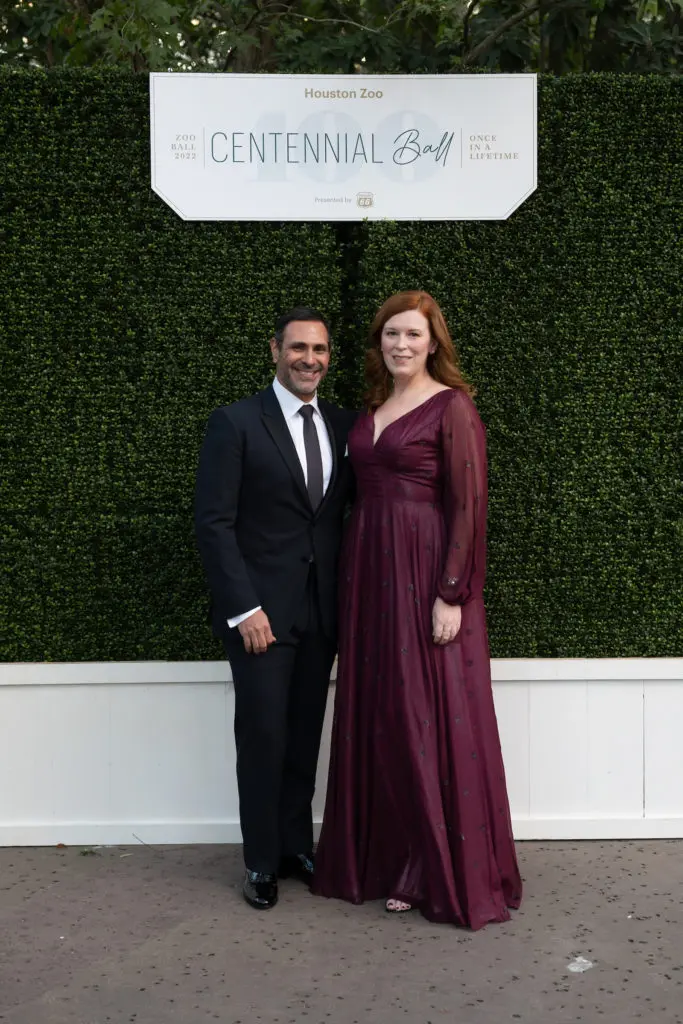 Joel Luks, Carey Kirkpatrick at 'The Centennial Ball' benefiting Houston Zoo. (Photo by Daniel Ortiz)