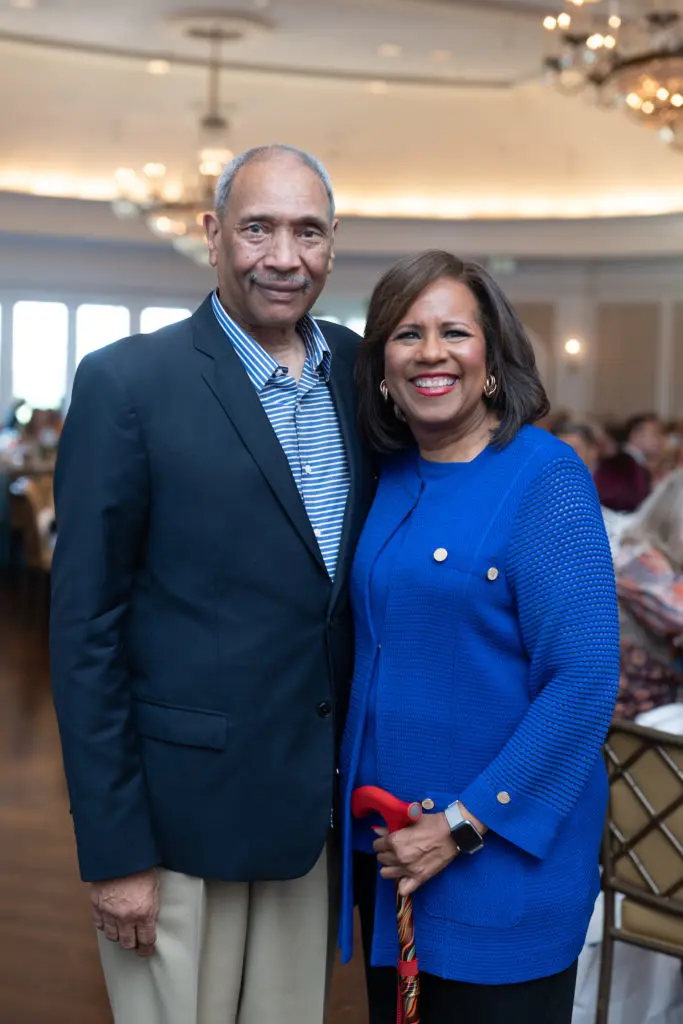 John Guess Jr., Melanie Lawson at the National MS Society 'Together for a Cure' luncheon (Photo by Daniel Ortiz)