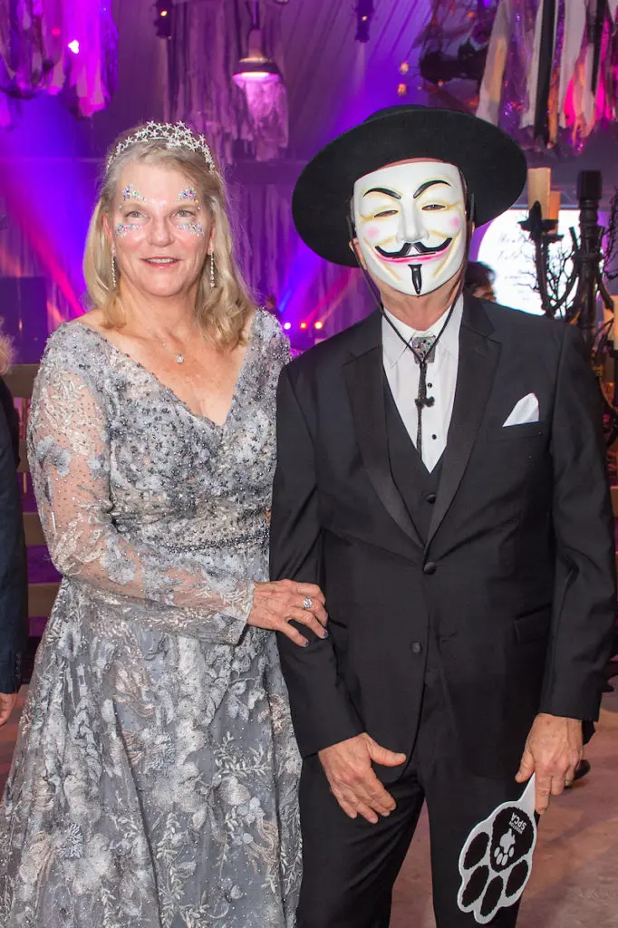 Judge Roberta Lloyd, Don McWilliams at the SPCA Howl-O-Ween gala (Photo by Jacob Power)