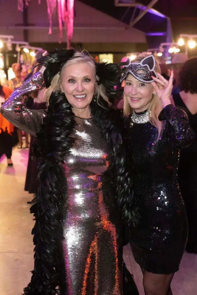 Karen Remington, Patti Murphy at the SPCA Howl-O-Ween gala (Photo by Wilson Parish)