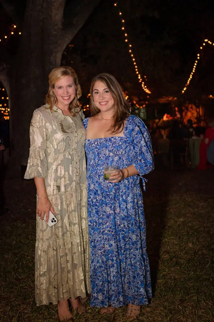 Kelly Scoggins, Christina Goodwin at The Menil Collection's alfresco 'Party in the Park.' (Photo by Miroma Photography and Design)
