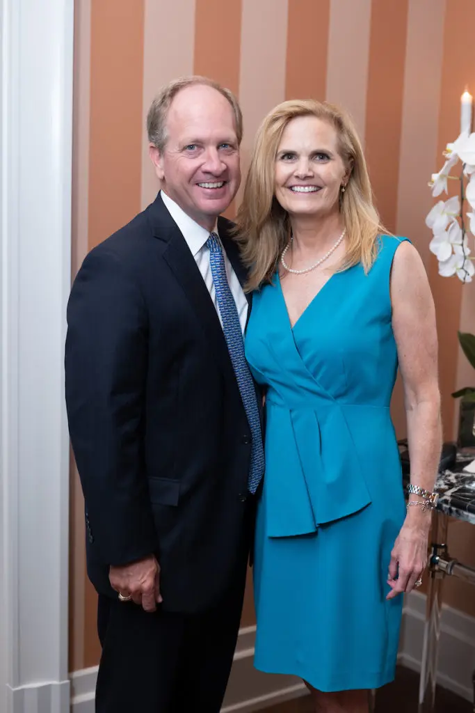 Kendall & Cindy Miller at the grand opening of the 1661 Tanglewood luxe sale office in Uptown Park. (Photo by Daniel Ortiz)