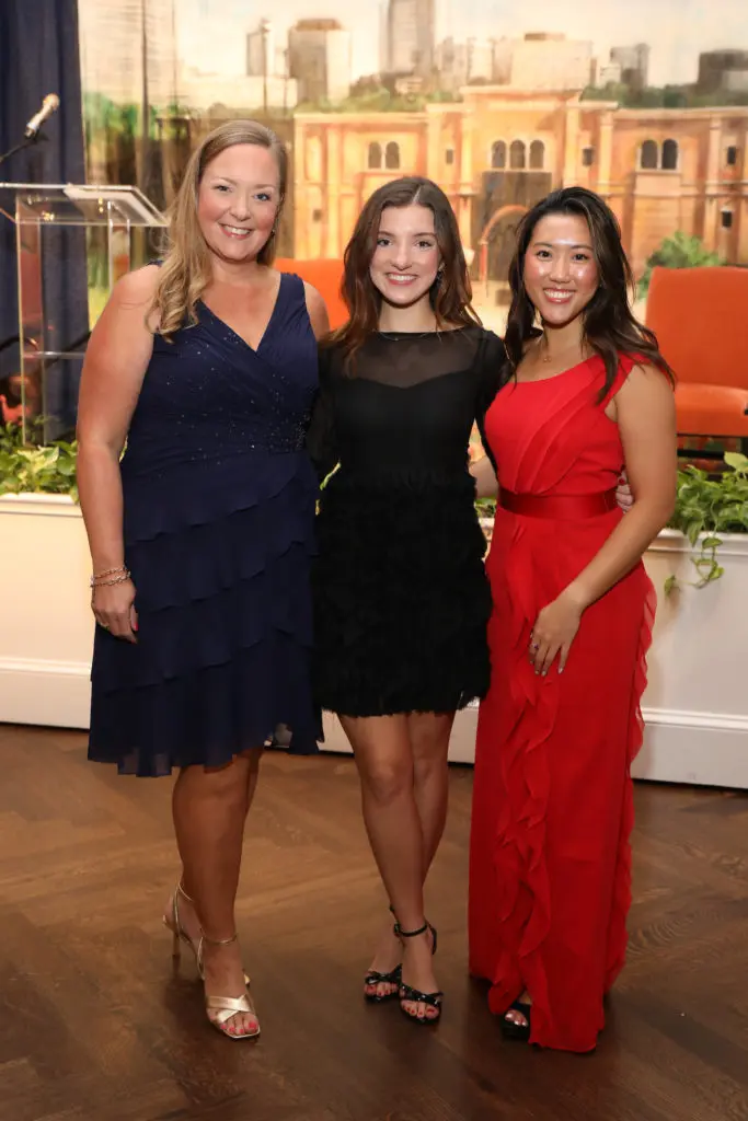 Kim Koehn, Channing Allshouse, Leona Chen at 'An Evening in Rice's Honour.' (Photo by Priscilla Dickson)