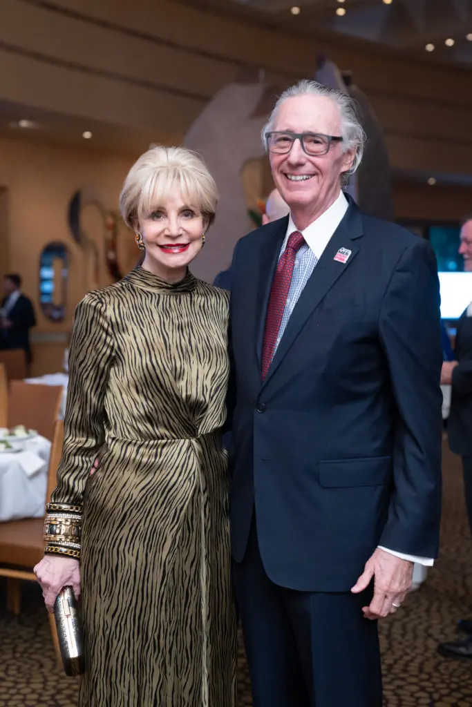 AVDA board president Leisa Holland Nelson-Bowman & Bob Bowman at the 'Honoring Texas Victims' dinner at Tony's  (Photo by Daniel Ortiz)