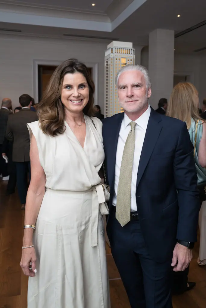 Lorri & George Lugrin at the grand opening of the 1661 Tanglewood luxe sale office in Uptown Park. (Photo by Daniel Ortiz)