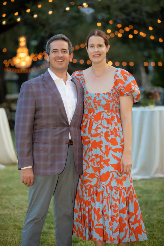 Jacob & Mary Hammon Quinn at The Menil Collection's alfresco 'Party in the Park.' (Photo by Miroma Photography and Design)