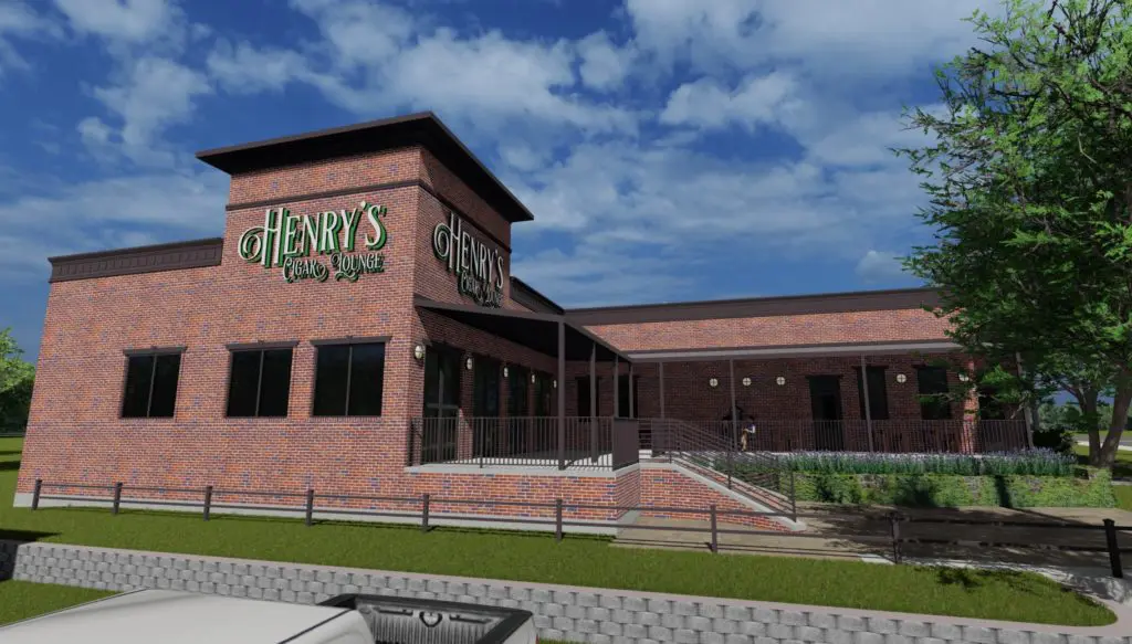 Meehan's Chophouse and Henry's Cigar Lounge rendering.