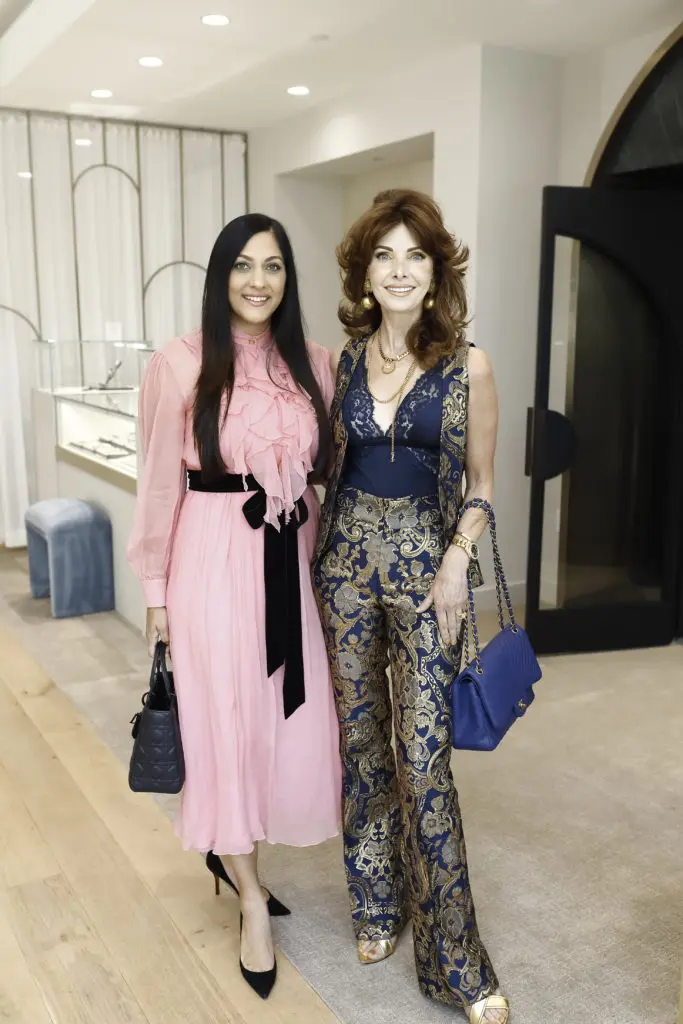 Dr. Sippi Khurana, Marla Hurley at the Una Notte in Italia luncheon held at Zadok Master Jewelers. (Photo by Quy Tran)