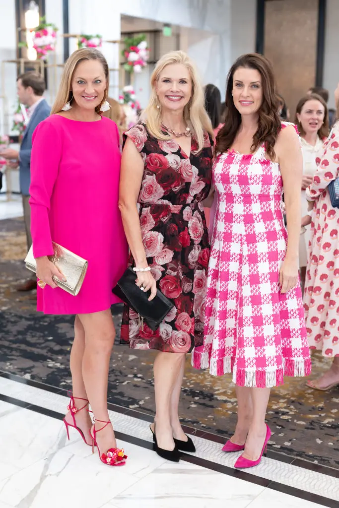 Rachel Regan, Amy Pierce, Jordan Seff at the Memorial Hermann Foundation 'Razzle Dazzle' luncheon. (Photo by Daniel Ortiz)