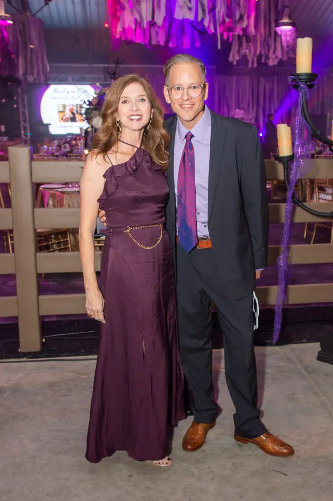 Rhonda Horn, Ryan Rice at the SPCA Howl-O-Ween gala (Photo by Jacob Power)