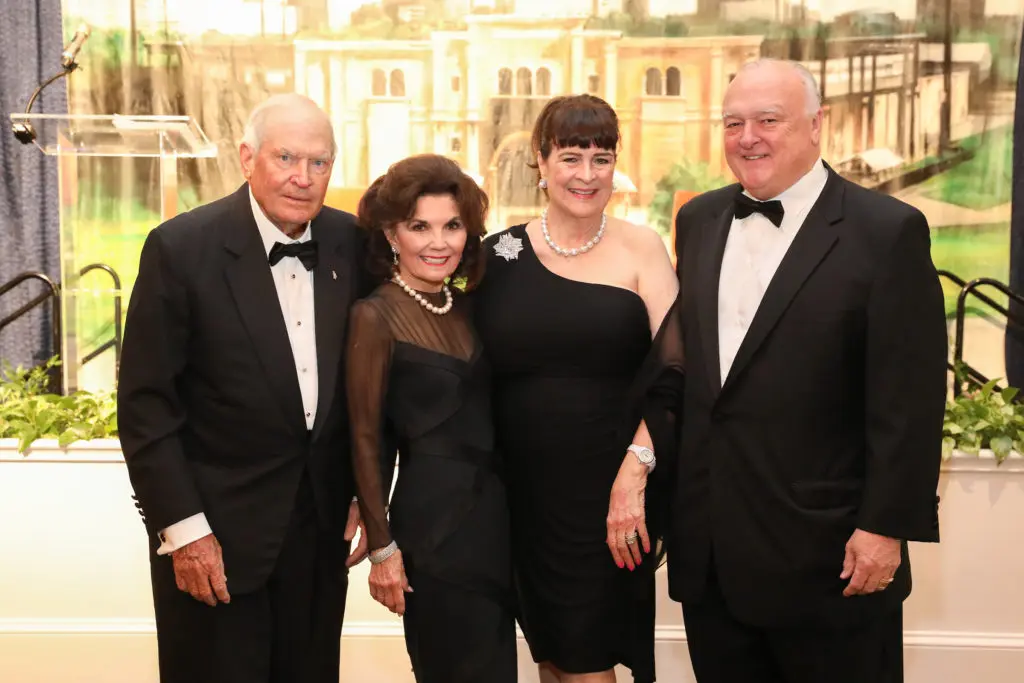 'An Evening in Rice's Honour' founders Dr. Walter & Linda McReynolds, Cynthia & Bucky Allshouse (Photo by Priscilla Dickson)