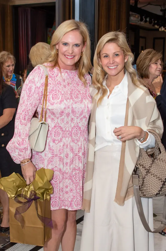 Rory Bellow, Lyndsey Ward at the Ladies for Literacy Guild luncheon. (Photo by Jacob Power)