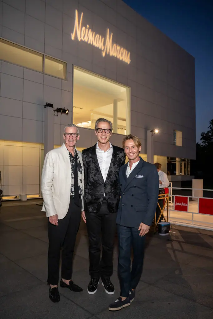 Ryan Ross, President of Neiman Marcus, Geoffroy Van Raemdonck, CEO of Neiman Marcus, Alvise Orsini  (Photo by Bruno, Snap the Picture)
