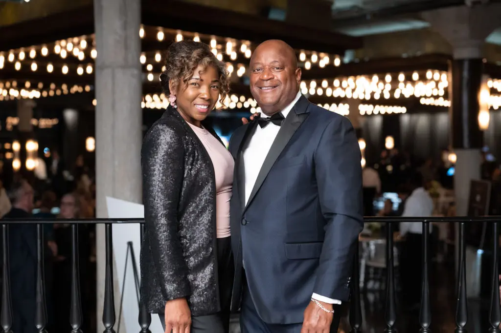 Sharonda Belford, Sidney Lacey at the La Nuit du Caviar held at The Astorian.