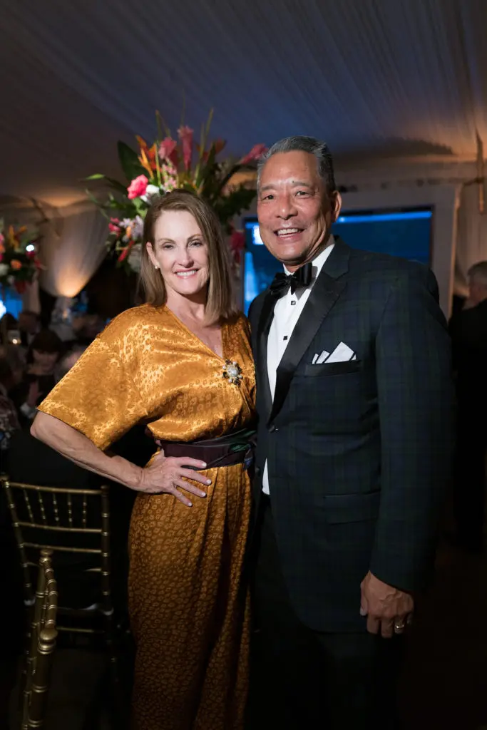 Stephanie & Frank Tsuru at 'The Centennial Ball' benefiting Houston Zoo. (Photo by Daniel Ortiz)