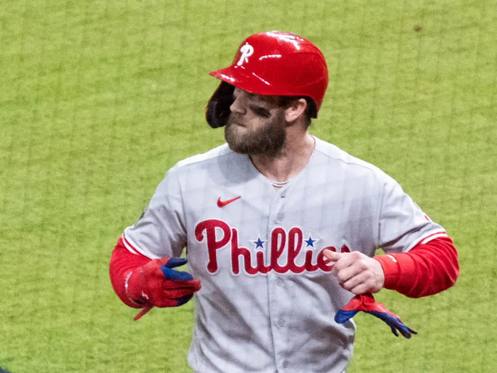 Phillies star Bryce Harper is one of the most dangerous hitters in baseball. (Photo by F. Carter Smith)