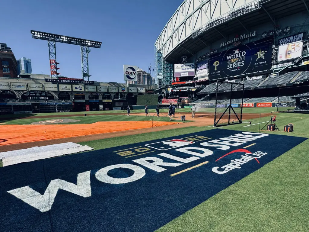 The World Series is back in Minute Maid Park for the fourth time in six years and all is right in Astros world. (Photo by F. Carter Smith)