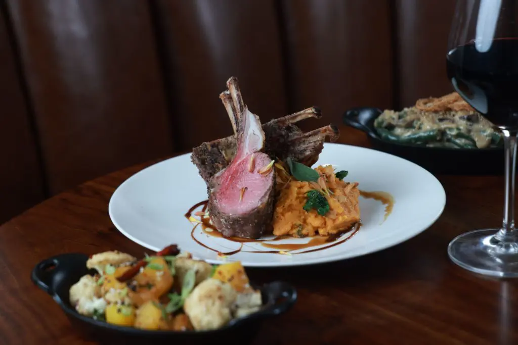 Wicked Butcher has planned a special al a carte Thanksgiving menu including rack of lamb and pumpkin and cauliflower.